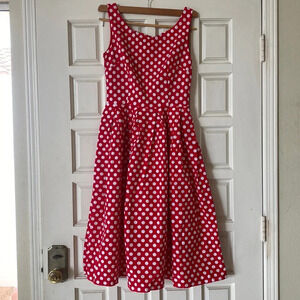 The best rockabilly retro polka dot swing dress ever made